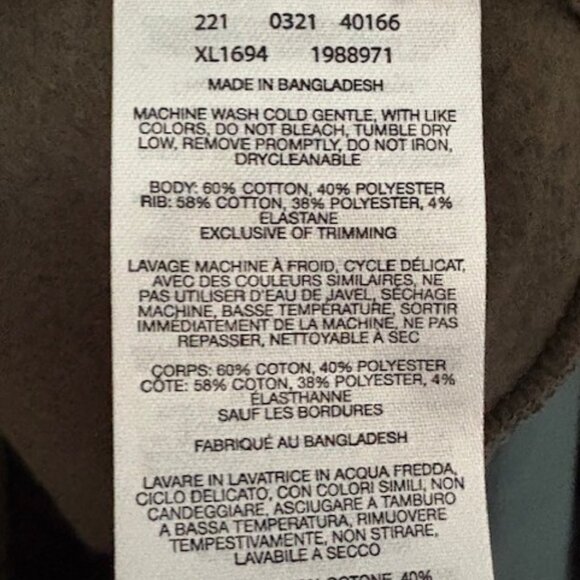 Columbia Barlow Basin Floral Graphic Crew - Olive - M - Picture 8 of 9